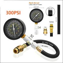 Kit De Teste De Compressão De Motor a Gás Ferramenta De Diagnóstico De Pressão De Cilindro
