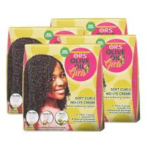 Kit de textura de cachos macios ORS Olive Oil Girls para cuidados com o cabelo x4 Kit de textura de cachos macios ORS Olive Oil Girls para cuidados com o cabelo x4