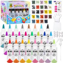 Kit de Tie-Dye WINSONS com 24 Cores, Tinta para Tecido Não Tóxica Kit de Tie-Dye WINSONS com 24 Cores, Tinta para Tecido Não Tóxica