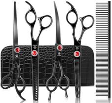 Kit de Tijeras para Grooming de Perros GLADOG 7" Titanio 6 en 1