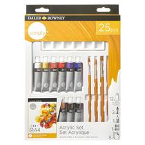 Kit de Tinta Acrílica Daler & Rowney Simply com 25 Unidades Kit de Tinta Acrílica Daler & Rowney Simply com 25 Unidades