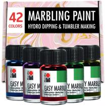 Kit de Tinta Easy Marble Marabu com 42 Cores para Hydro Dipping Kit de Tinta Easy Marble Marabu com 42 Cores para Hydro Dipping