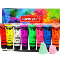 Kit de Tinta Facial e Corporal Bowitzki Neon UV 8x30ml