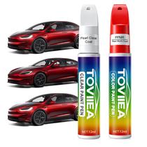 Kit de Tinta para Retoque Automotivo Toviiea Vermelho Multi-Camada 2x12ml Kit de Tinta para Retoque Automotivo Toviiea Vermelho Multi-Camada 2x12ml