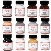 Kit de Tintas Acrílicas para Couro Angelus 12x30ml Cores
