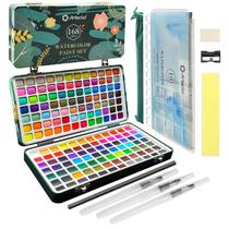 Kit de Tintas Aquarela Artecho com 168 Cores e Pincéis