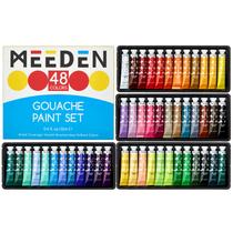 Kit de Tintas Guache MEEDEN 48 Cores Tubos de 12 ml