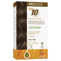 Kit de Tinte Permanente para Cabello One 'N Only 4N Castaño Medio Rápido 10 Kit de Tinte Permanente para Cabello One 'N Only 4N Castaño Medio Rápido 10