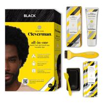 Kit de tintura de cabelo e barba CLEVERMAN Cleverman para homens preto Kit de tintura de cabelo e barba CLEVERMAN Cleverman para homens preto
