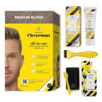 Kit de tintura de cabelo e barba Cleverman Medium Blond para homens