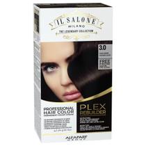 Kit de tintura de cabelo Il Salone Milano Plex Rebuilder 3.0 Marrom escuro Kit de tintura de cabelo Il Salone Milano Plex Rebuilder 3.0 Marrom escuro