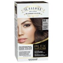 Kit de Tintura de Cabelo Il Salone Milano Plex Rebuilder 5.0 - Castanho Claro