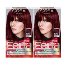 Kit de tintura de cabelo L'Oreal Paris Feria R48 Intense Deep Auburn x2 Kit de tintura de cabelo L'Oreal Paris Feria R48 Intense Deep Auburn x2