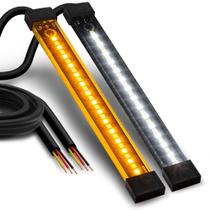 Kit de tiras LED para motocicletas ONLINE LED STORE 5" Cold White Amber