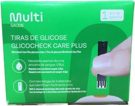 Kit de Tiras para Glicemia Glicocheck HC489 - 50 Unidades - MULTI SAUDE LTDA