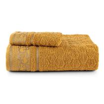 Kit De Toalhas Banho E Rosto 100% Algodão Eudora 2 Peças