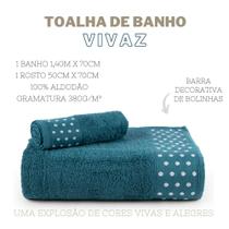 Kit de Toalhas Banho e Rosto Vivaz - CORES