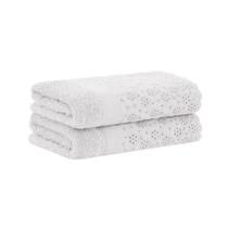 Kit de Toalhas de Lavabo Buddemeyer com Aplicação Lovely - 2 Peças 30x50cm