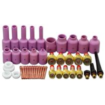Kit de Tocha de Soldagem TIG RIVERWELD 43pcs com Lentes de Gás e Colis Kit de Tocha de Soldagem TIG RIVERWELD 43pcs com Lentes de Gás e Colis