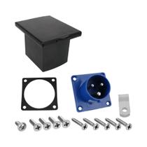 Kit De Tomada À Prova d'Água Para Caravanas, RVs, Barcos E Embarcações 220-240V 16A Com Carregador E Kit De Tomada À Prova d'Água Para Caravanas, RVs, Barcos E Embarcações 220-240V 16A Com Carregador E