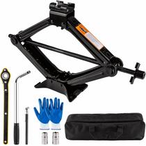 Kit de tomada de carro portátil Beaiguna 2 toneladas Scissor Jack 40cm Lift