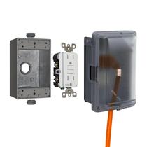 Kit de Tomada Elétrica Externa à Prova de Intempéries Sigma 15 Amp GFCI