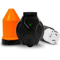 Kit de tomada elétrica RV Power Inlet True Mods 50A Shore PRETO Kit de tomada elétrica RV Power Inlet True Mods 50A Shore PRETO
