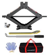 Kit de Tomada para Carro com Cric de Tesoura ALIXUEQIN - 2 Toneladas (2000 kg) Kit de Tomada para Carro com Cric de Tesoura ALIXUEQIN - 2 Toneladas (2000 kg)