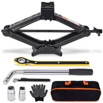 Kit de tomada para carro, conector de tesoura de 2 toneladas (2000 kg) com chave