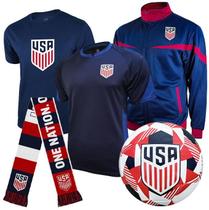 Kit de Torcedor Icon Sports Futebol dos EUA com 5 Peças Azul
