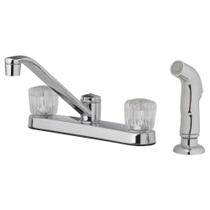 Kit de torneira Oakbrook com spray de 2 alças cromado