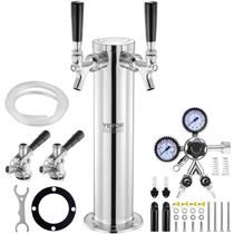 Kit de torre Kegerator VEVOR de torneira dupla em aço inoxidável