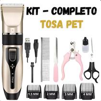 Kit de Tosa para Pets Máquina de Cortar Pelo Profissional 110V Kit de Tosa para Pets Máquina de Cortar Pelo Profissional 110V