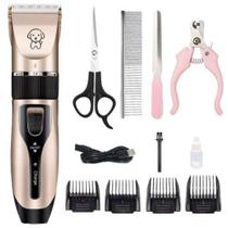 Kit De Tosa Profissional Tosador Para Cachorro Gato Recarregável - AAE