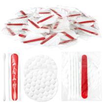 Kit de toucador Hotel Tondiamo, 100 peças com almofadas de algodão e lixa de unhas Kit de toucador Hotel Tondiamo, 100 peças com almofadas de algodão e lixa de unhas