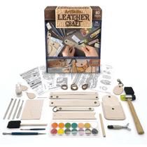 Kit de trabalho em couro ArtSkills Leather Tooling 80 unidades para adultos Kit de trabalho em couro ArtSkills Leather Tooling 80 unidades para adultos