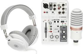 Kit de Transmissão Ao Vivo Yamaha AG03MK2 Interface de Áudio MIDI Branco