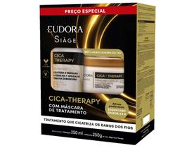 Kit de Tratamento Capilar Eudora Siàge Cica-therapy Shampoo e Máscara