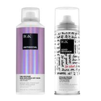 Kit de Tratamento Capilar IGK - Máscara Antisocial + Spray Good Behavior
