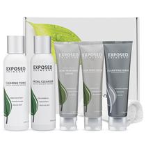 Kit de tratamento da acne para cuidados com a pele exposta com limpador facial