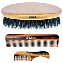 Kit de tratamento de barba Kent PF22 Brush 81T Comb Set Kit de tratamento de barba Kent PF22 Brush 81T Comb Set