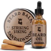 Kit de tratamento de barba Óleo e bálsamo para barba Striking Viking