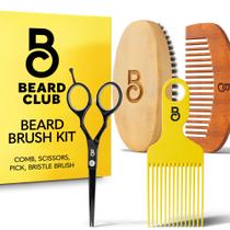 Kit de tratamento de barba The Beard Club Beard Brush Comb Scissors