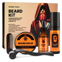 Kit de tratamento de barba Wonder Family Beard Growth com óleo e bálsamo