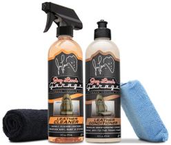 Kit de tratamento de couro Jay Leno's Garage de 4 peças Kit de tratamento de couro Jay Leno's Garage de 4 peças