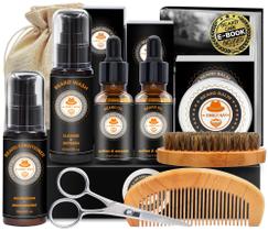 Kit de Tratamento para Barba XIKEZAN - Condicionador, Óleo, Bálsamo e Mais