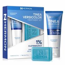 Kit de Tratamento para Pitiríase Versicolor Hermon com Creme e Sabonete Kit de Tratamento para Pitiríase Versicolor Hermon com Creme e Sabonete