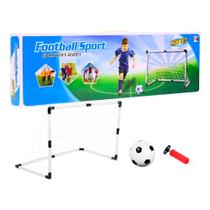 Kit de Trave de Futebol, Bola e Bomba de Ar Domni