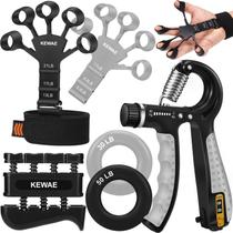 Kit de treinamento de força Grip KEWAE, pacote com 6 exercícios para dedos
