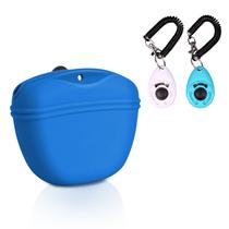 Kit de treinamento Dog Clicker esquerdo e direito com bolsa de silicone